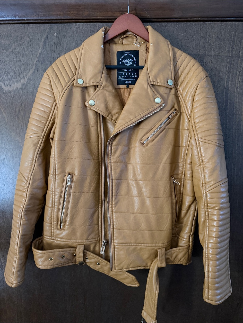 Men’s large Jordan Craig quilted motorcycle jacket
